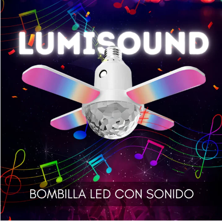 Ilumina tu Fiesta con la Bombilla LED de Colores y Sonido - Paguealrecibir.com