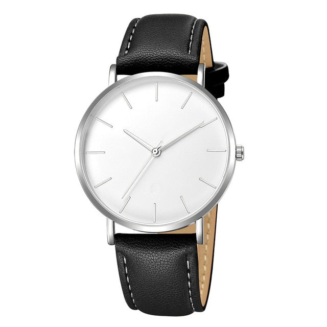 Reloj Clasico Hombre Pulsera de Cuero
