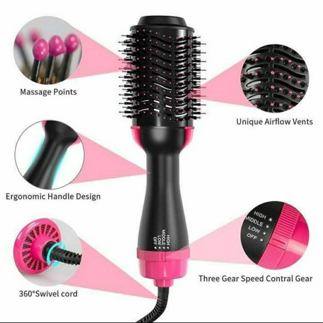 CEPILLO SECADOR DE AIRE CALIENTE PARA CABELLO ONE STEP - Super Ofertas