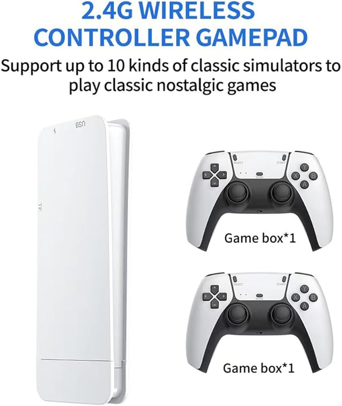 Consola de Juegos Retro M15 4K Pro + 2 Controles Inalámbricos