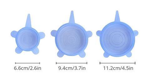 Tapas Elásticas de Silicona x6 Unidades - ToqueModerno